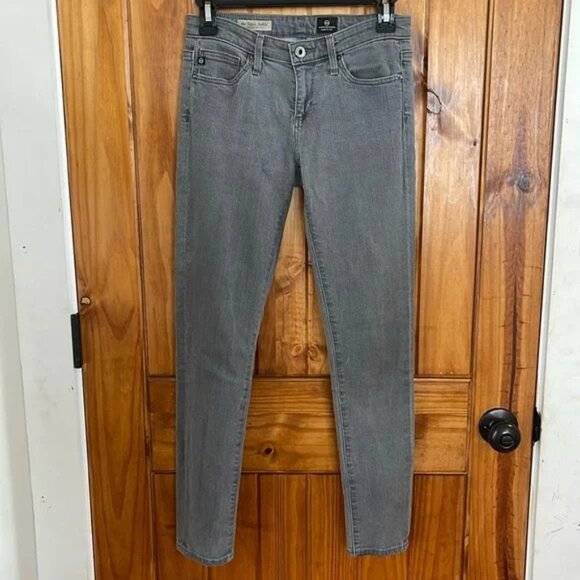 AG Stevie Ankle Slim straight leg gray denim jeans Size 25R - Picture 1 of 2
